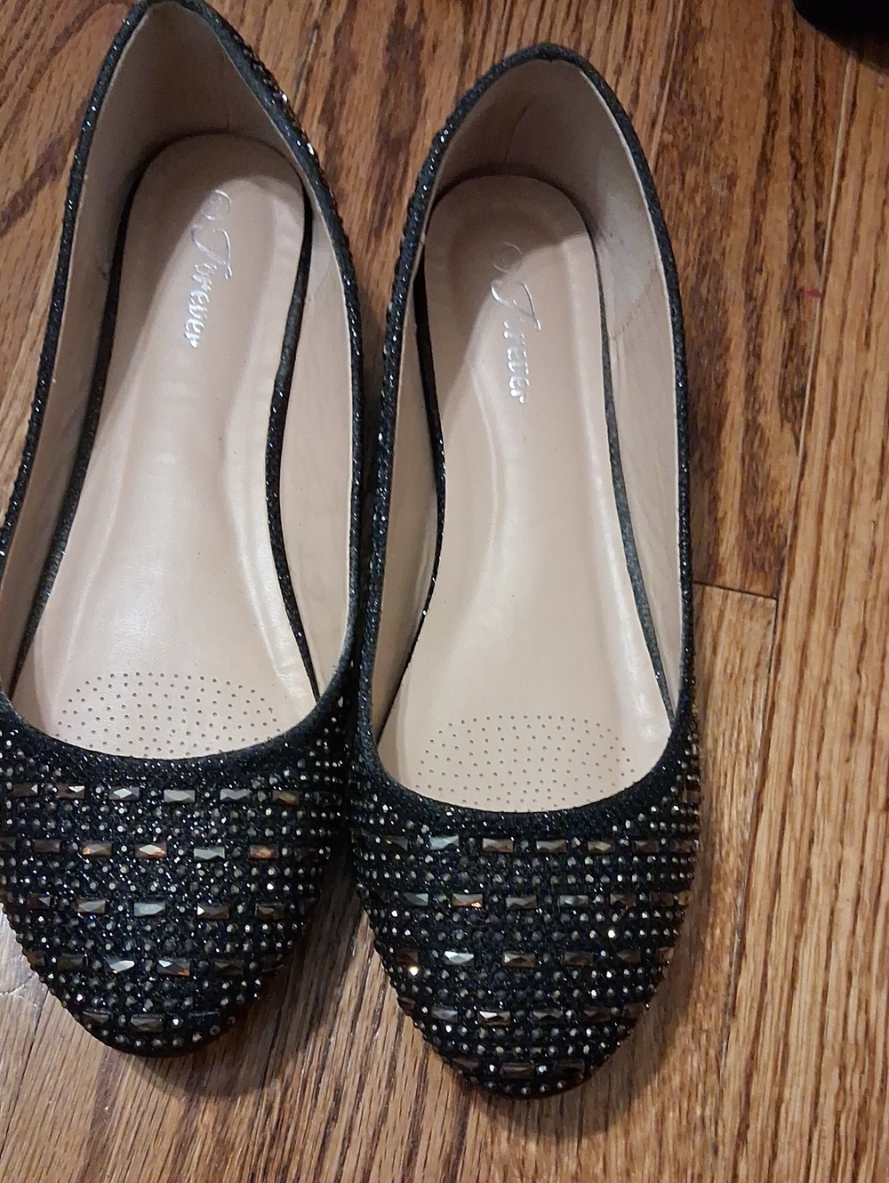 Forever 21 Black Embellished Women's Flats
